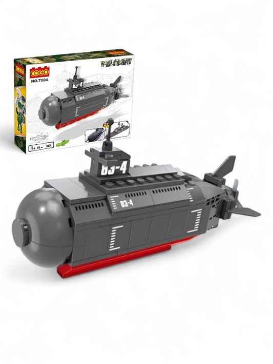 COGO Military Navy Submarine 2-in-1 Building Block Set (No. 7004) – 160 Pieces | Perfect LEGO Alternative for Ages 6+  TV5589