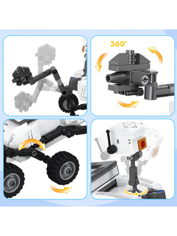 SPACE Rover Building Block Set - 326 PCS Exploration Vehicle LEGO Set - STEM Toy for Kids TV5035