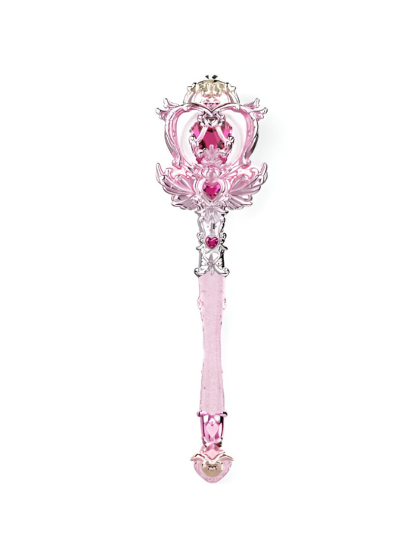 Magical Light-Up Princess Wand Toy - Pink Fairy Scepter with Crown Design NX15713