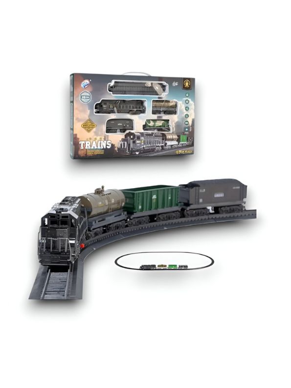 Electric Toy Train Set for Kids Light & Sound | Railway Track Kit | Best Gift for Toddlers & Boys LMI15478