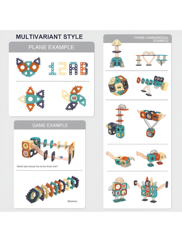 Marble Run Blocks Track Building Block Set - 110 PCS STEM Science Toy LEGO Set - Educational Ball Maze for Kids TV2119