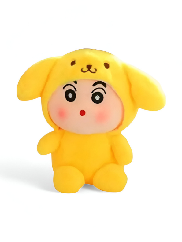 Crayon Shin-chan in Yellow Dog Costume Plush Soft Toy | Kawaii Stuffed Doll LMI14858
