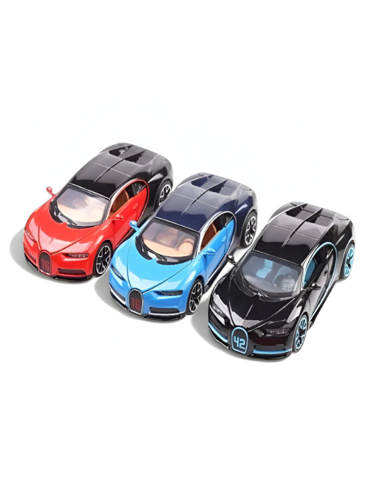 Ultimate Bugatti Chiron Toy Car Gift Set - 3-Pack 1:36 Scale Alloy Models | Durable Diecast Cars for 3+ Year Olds TV5811