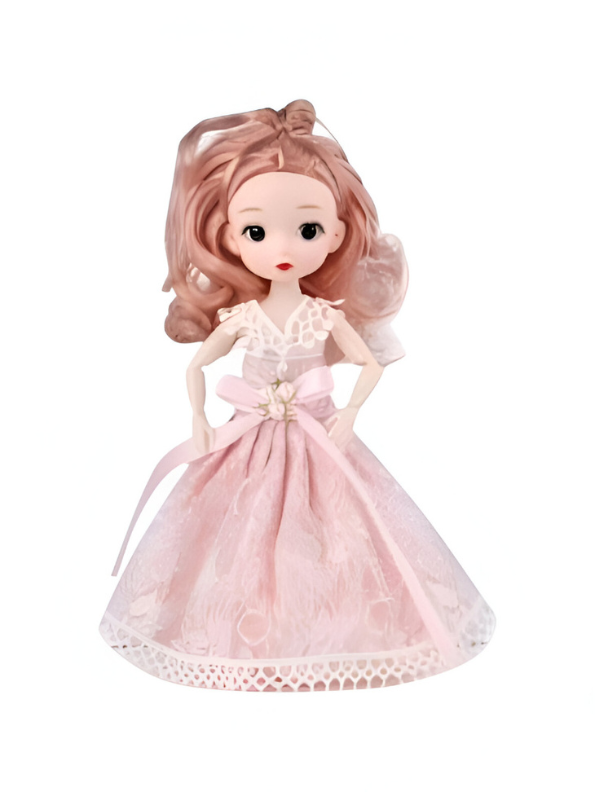 Binna Fashion Angel Doll (11-Inch) | Elegant Pink Princess Dress & Wings | Collectible Gift Toy for Girls 3+ LMI14020