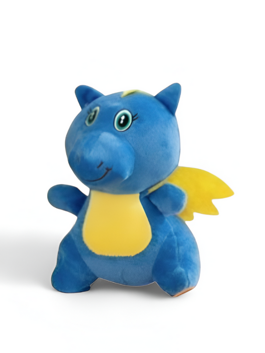 Plush Dragon Stuffed Animal - Adorable Blue Soft Toy with Wings LMI11925