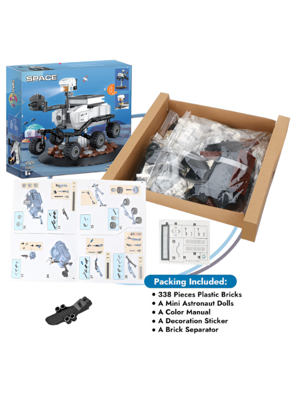 SPACE Rover Building Block Set - 326 PCS Exploration Vehicle LEGO Set - STEM Toy for Kids TV5035