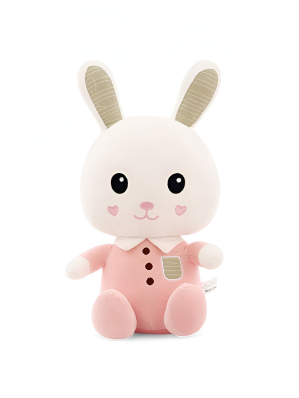 Pink - Fluffy Bunny Plush Toy for Kids | Adorable Soft Toy Cuddly Stuffed Rabbit LMI9548