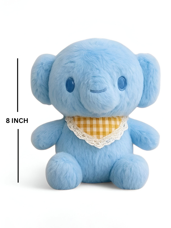 Blue - Plush Elephant Soft Toy for Babies | Adorable Soft Stuffed Animal for Toddlers & Kids LMI14686