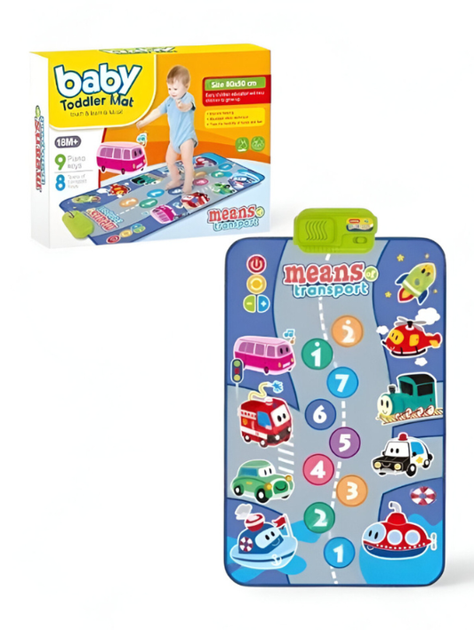 Interactive Musical Baby Toddler Mat | Transport Theme Electronic Piano Dance Play Pad 90x30 cm LMI15512