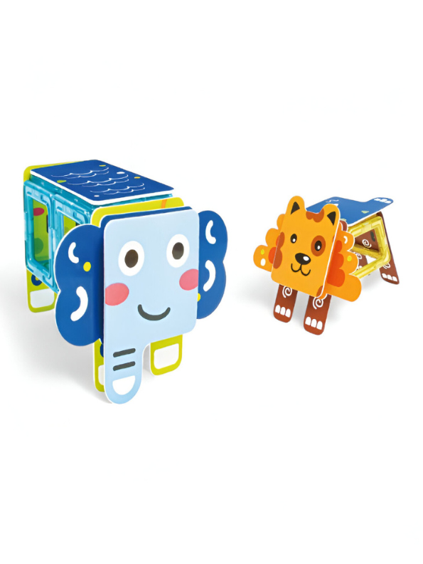 Magical Magnet II Building Block Set - 35 PCS STEM Animal Shapes LEGO Set - Educational Toy for Toddlers 3+ TV4072