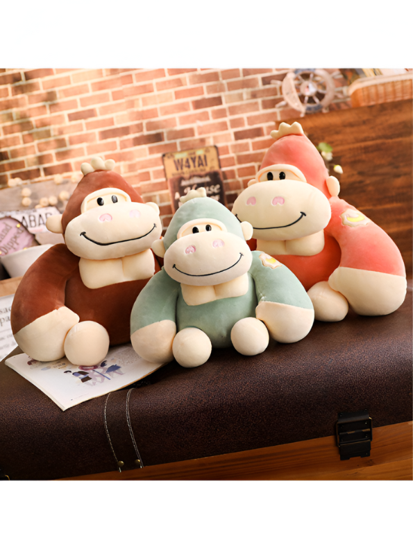 Orange - Super Soft Toy Monkey Stuffed Animal for Kids | Cute & Cuddly Plush Toy for Boys & Girls LMI11095