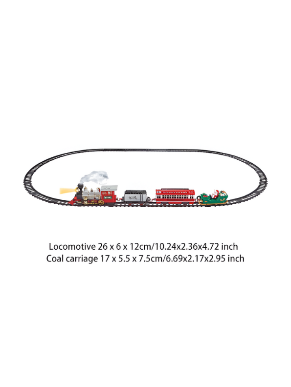 Classic Electric RC Train Set for Kids | 17 PCS Battery Operated Railway with Remote Control LMI15700