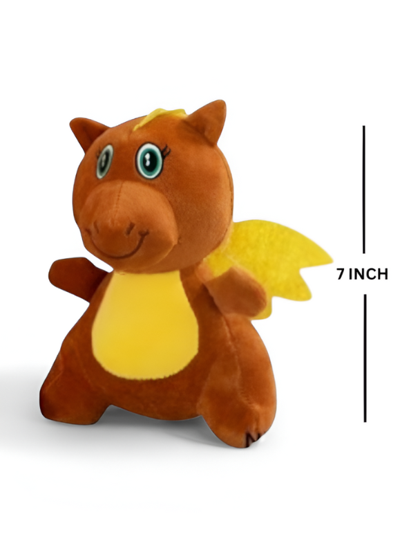 Plush Dragon Stuffed Animal - Adorable Brown Soft Toy with Wings LMI11925