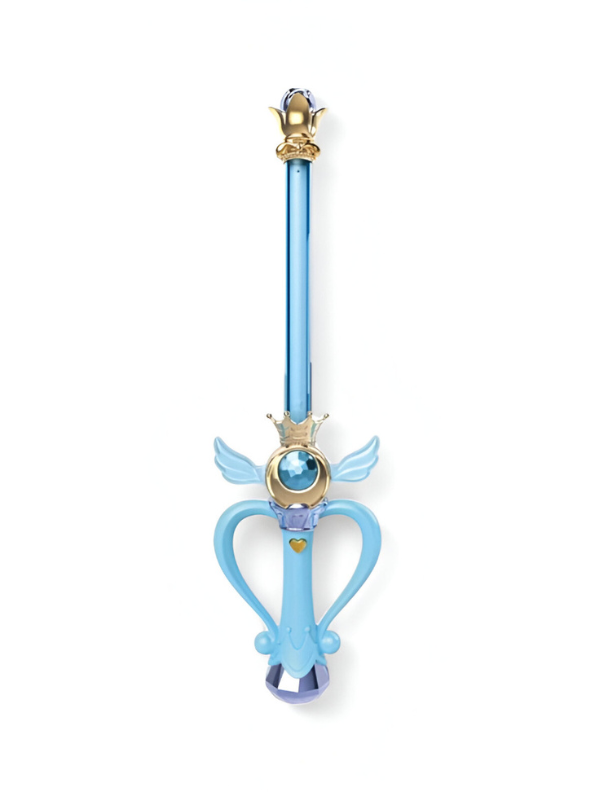 Sailor Moon Eternal Tiare & Moon Power Tiare Replica blue Gold Scepter Cosplay Prop NX15693