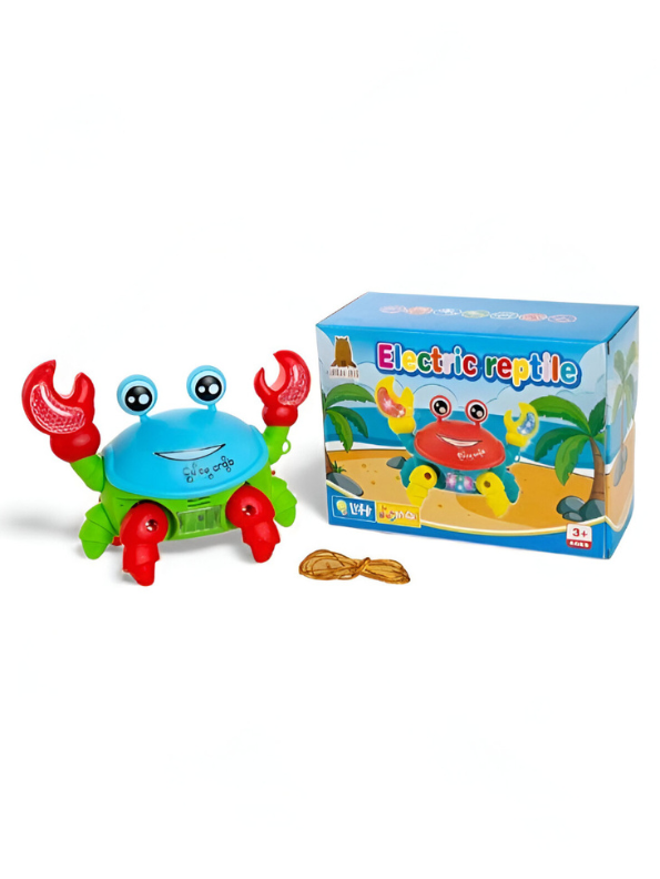 Musical Light-Up Crawling Crab Toy for Babies | Interactive Tummy Time & Developmental Toy – LMI14940