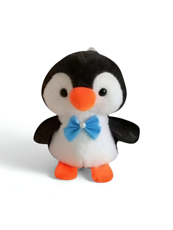 Black - 8" Penguin Plush Toy with Bowknot - Super Soft Toy Cuddle Buddy LMI12218
