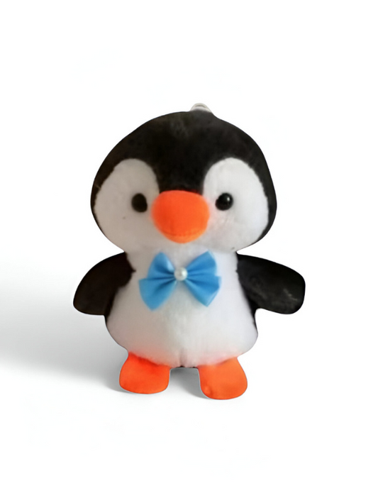 Black - 8" Penguin Plush Toy with Bowknot - Super Soft Toy Cuddle Buddy LMI12218