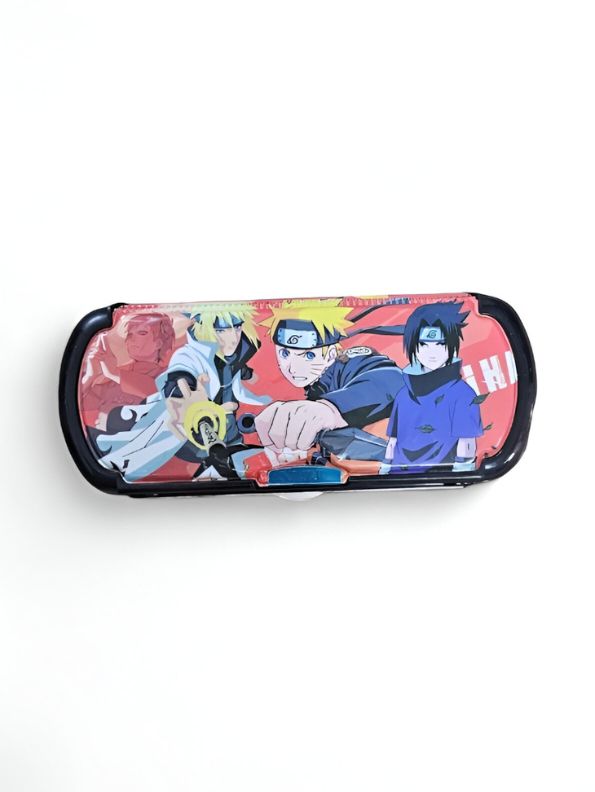 Naruto, Sasuke & Minato Uzumaki Themed Metal Pencil Box / Stationery Case NOVHBC-188562