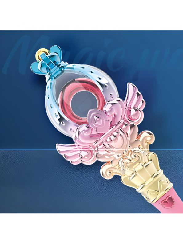 Magical Girl Princess Wand Toy - Light-Up Bubble Blower for Kids' Dress Up & Cosplay NX15706