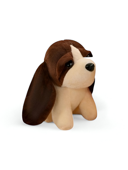 Brown - Cuddly Plush Puppy Stuffed Toy | Small 7" Dog Soft Toy for Children LMI11928