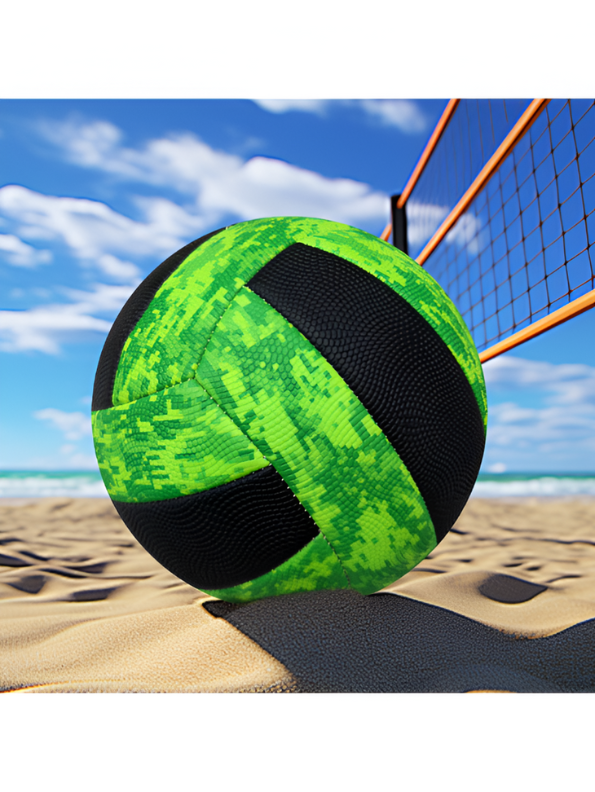 iZoom Orange & Black Outdoor Volleyball – Durable, High-Visibility Beach & Court Ball LMI15660.