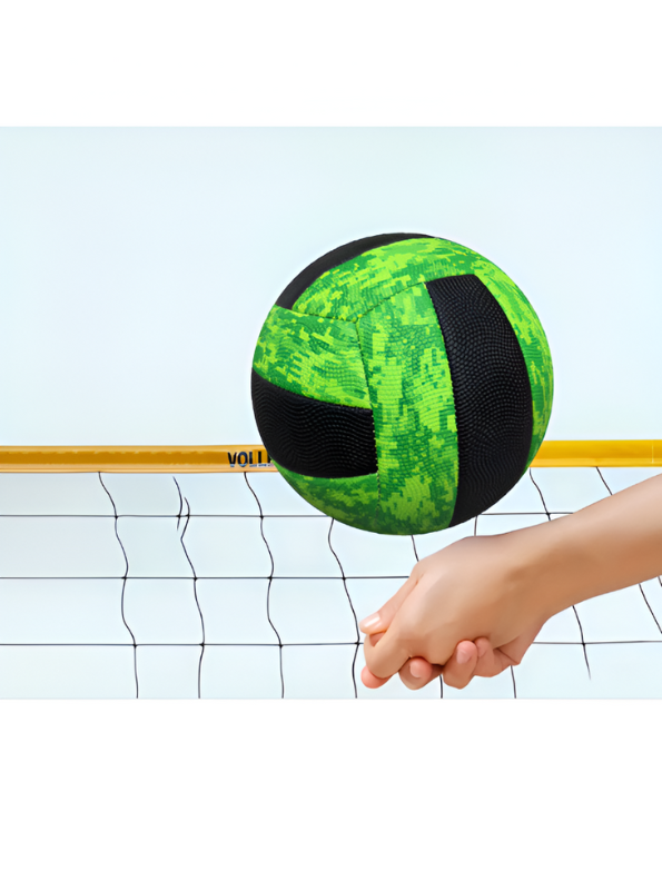 iZoom Green & Black Outdoor Volleyball – Durable, High-Visibility Beach & Court Ball LMI15660.