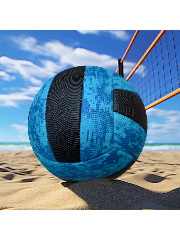iZoom Blue & Black Outdoor Volleyball – Durable, High-Visibility Beach & Court Ball LMI15660.
