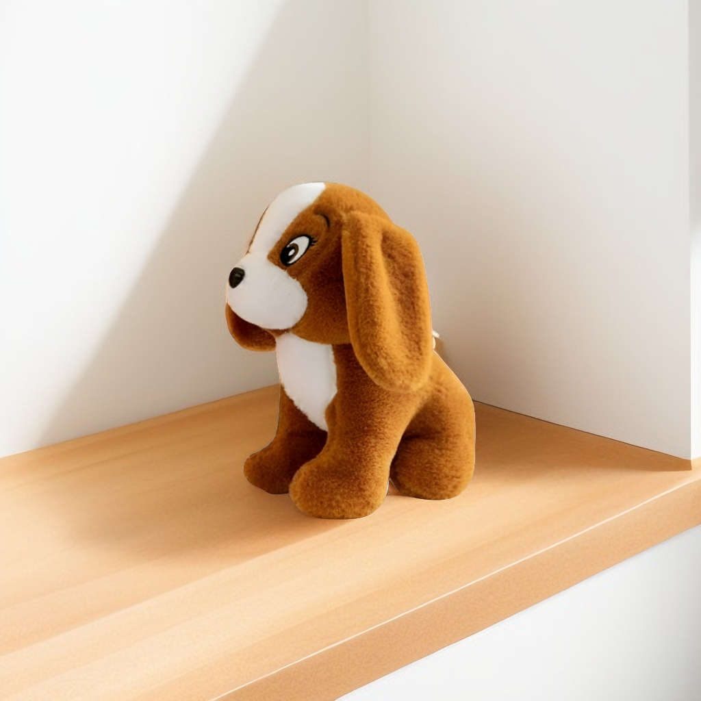 Adorable Brown & White Puppy Plush Toy | 7" Soft Dog Stuffed Animal LMI12228