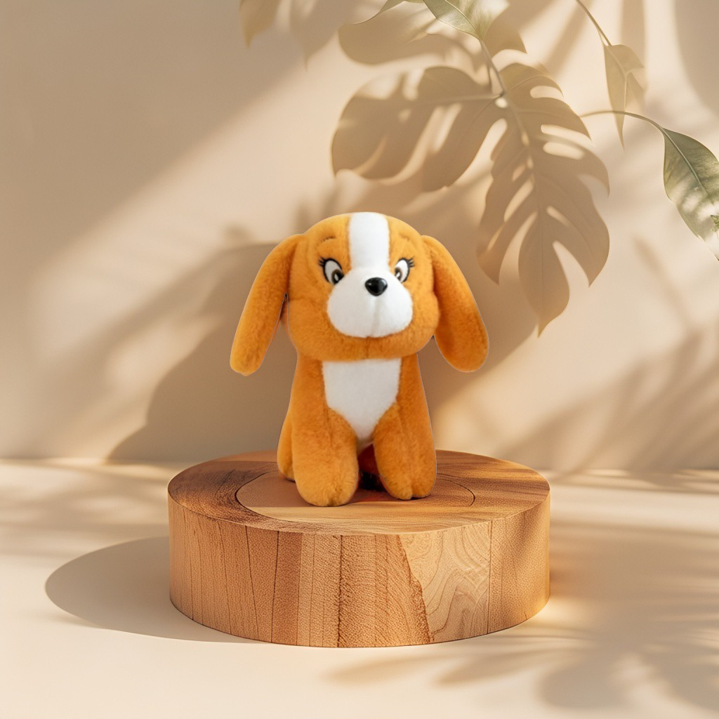 Adorable Orange & White Puppy Plush Toy | 7" Soft Dog Stuffed Animal LMI12228