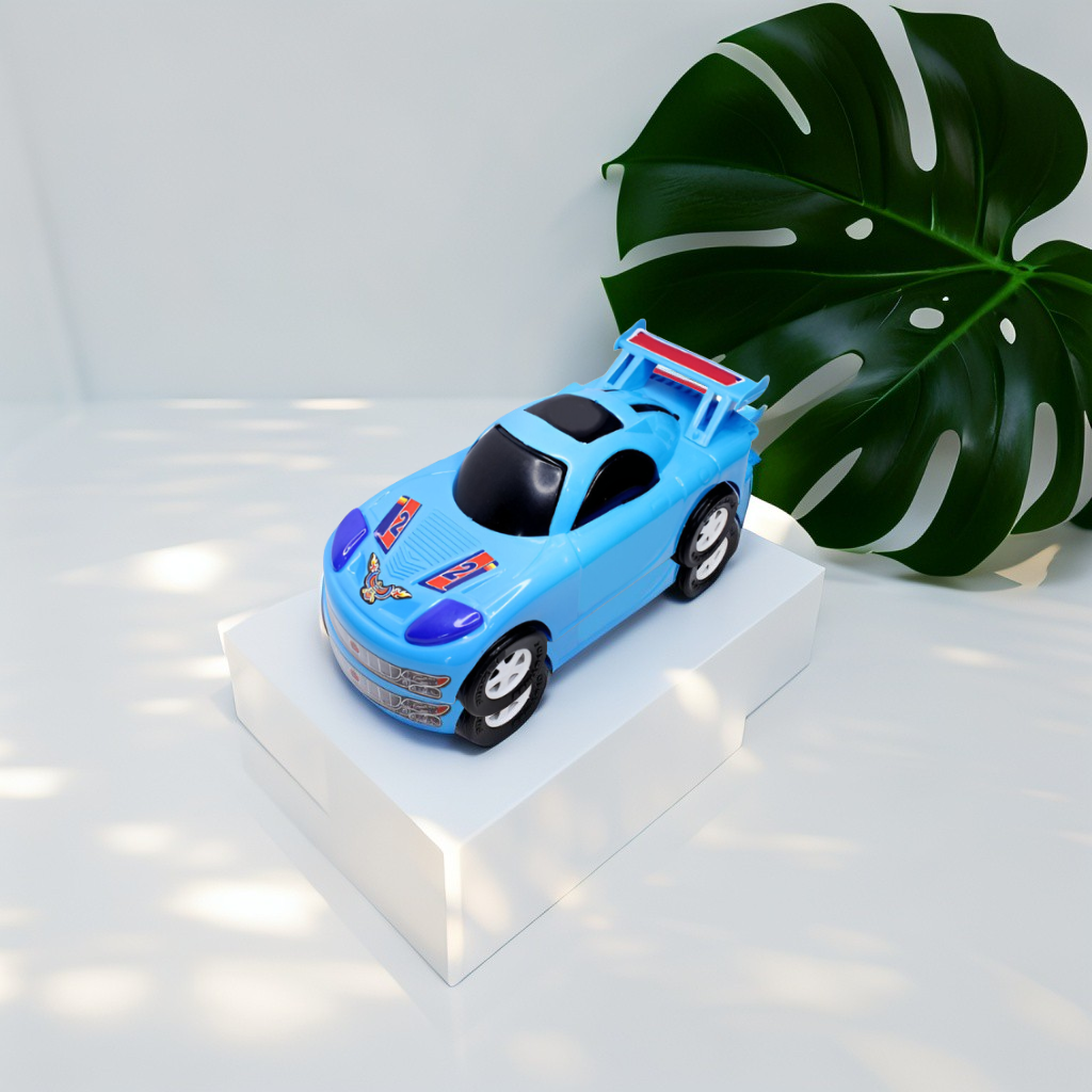 Blue - Mega Car – Pullback Toy for Kids, Big Size, Durable & Fast Action for kids.