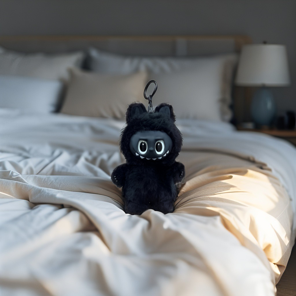 Limited Edition - Labubu Black Vinyl Plush Doll – Big Into Energy Series - Popmart Collectible Soft Toy for Kids & Collectors.