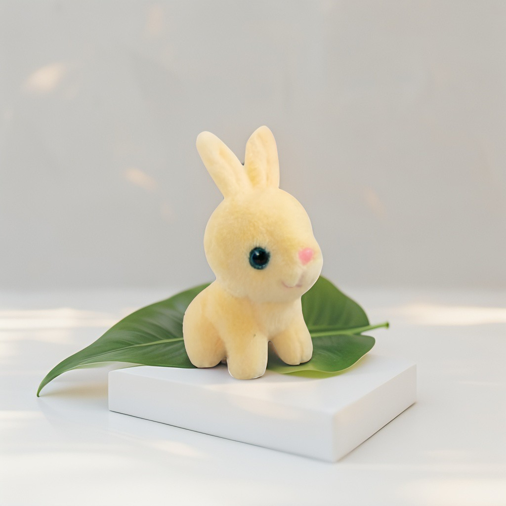 Fluffy Cream Rabbit Soft Toy - 7 Inch Plush Bunny for Kids & Babies LMI11924