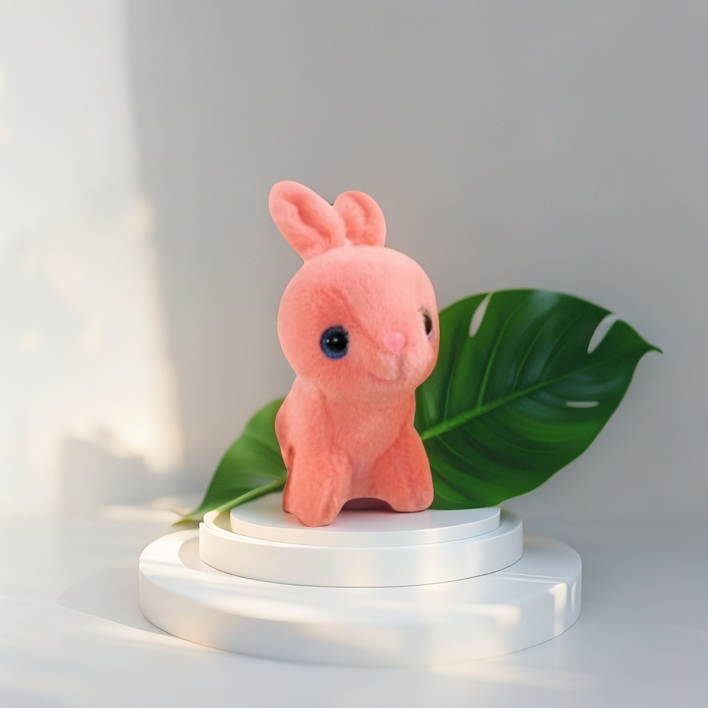 Fluffy Pink Rabbit Soft Toy - 7 Inch Plush Bunny for Kids & Babies LMI11924