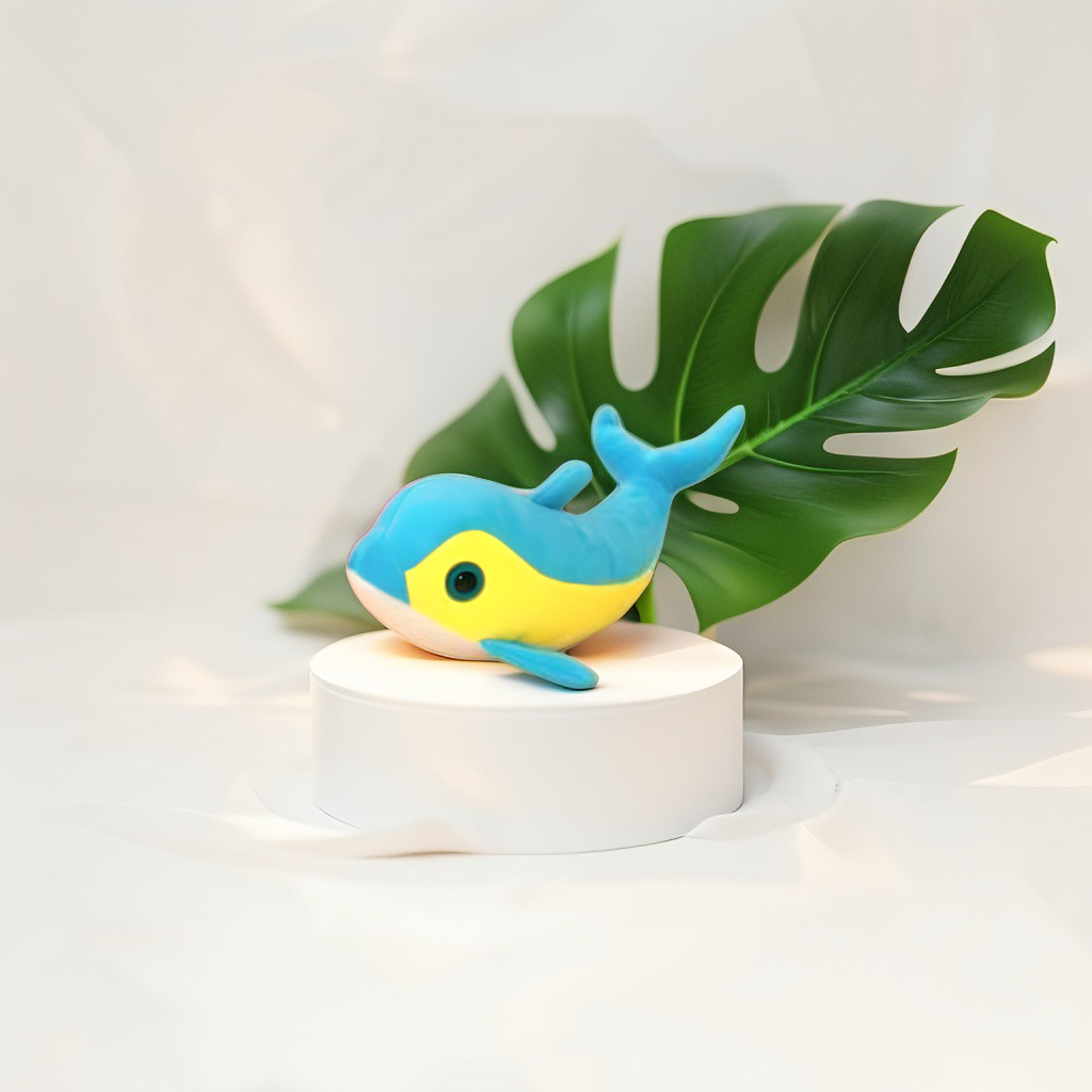 Blue Dolphin Plush Toy – 7 Inch Soft Stuffed Animal for Kids LMI11919.