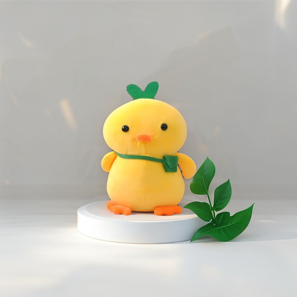 Cute Yellow Duck 8-Inch Plush Toy for Kids | Soft & Cuddly Stuffed Animal LMI11447.