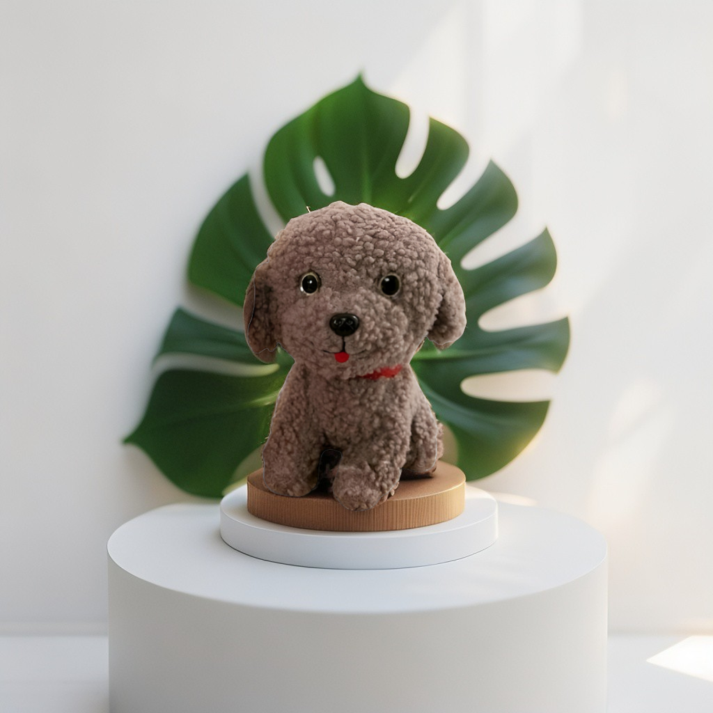 Adorable Grey Toy Poodle Plushie | Cuddly Stuffed Animal Dog Soft Toy | Perfect Gift for Kids & Dog Lovers LMI11904