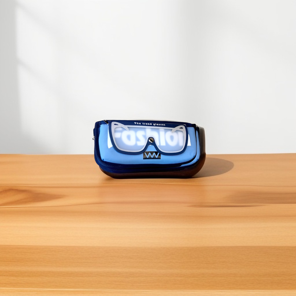 Blue - Fashion Pouch – Soft Pouch with Double Chain & Flap Design | Stylish Pouch for Kids NOVGBT-50029.