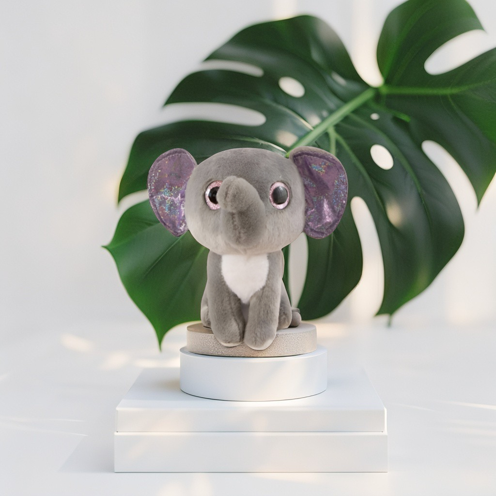 Elephie – Grey Elephant Soft Toy 8 Inch – Cute & Safe Plush for Kids LMI14765.