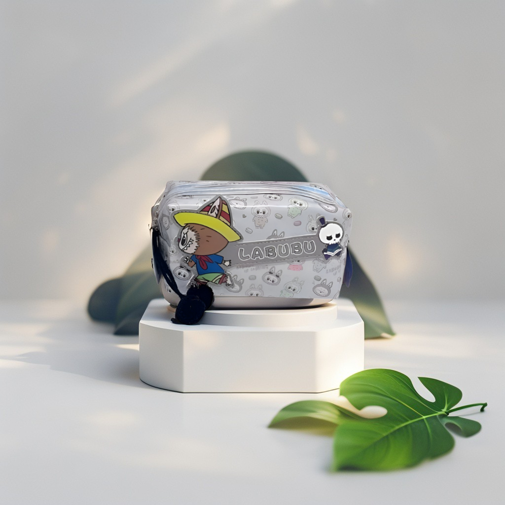 LABUBU The Monsters Plush Cosmetic Bag | POP MART Accessory Pouch with Zipper NOVHBC-1881185