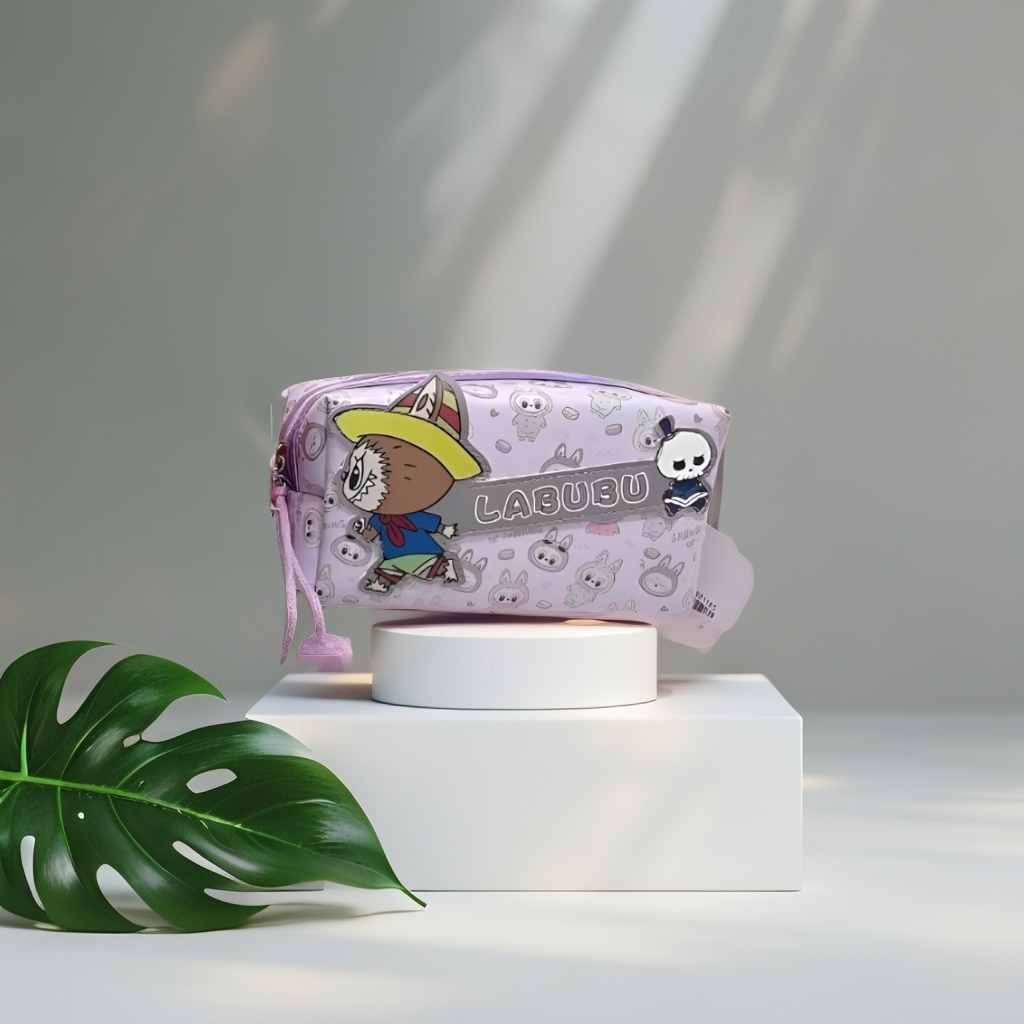 Purple - LABUBU The Monsters Plush Cosmetic Bag | POP MART Accessory Pouch with Zipper NOVHBC-1881185