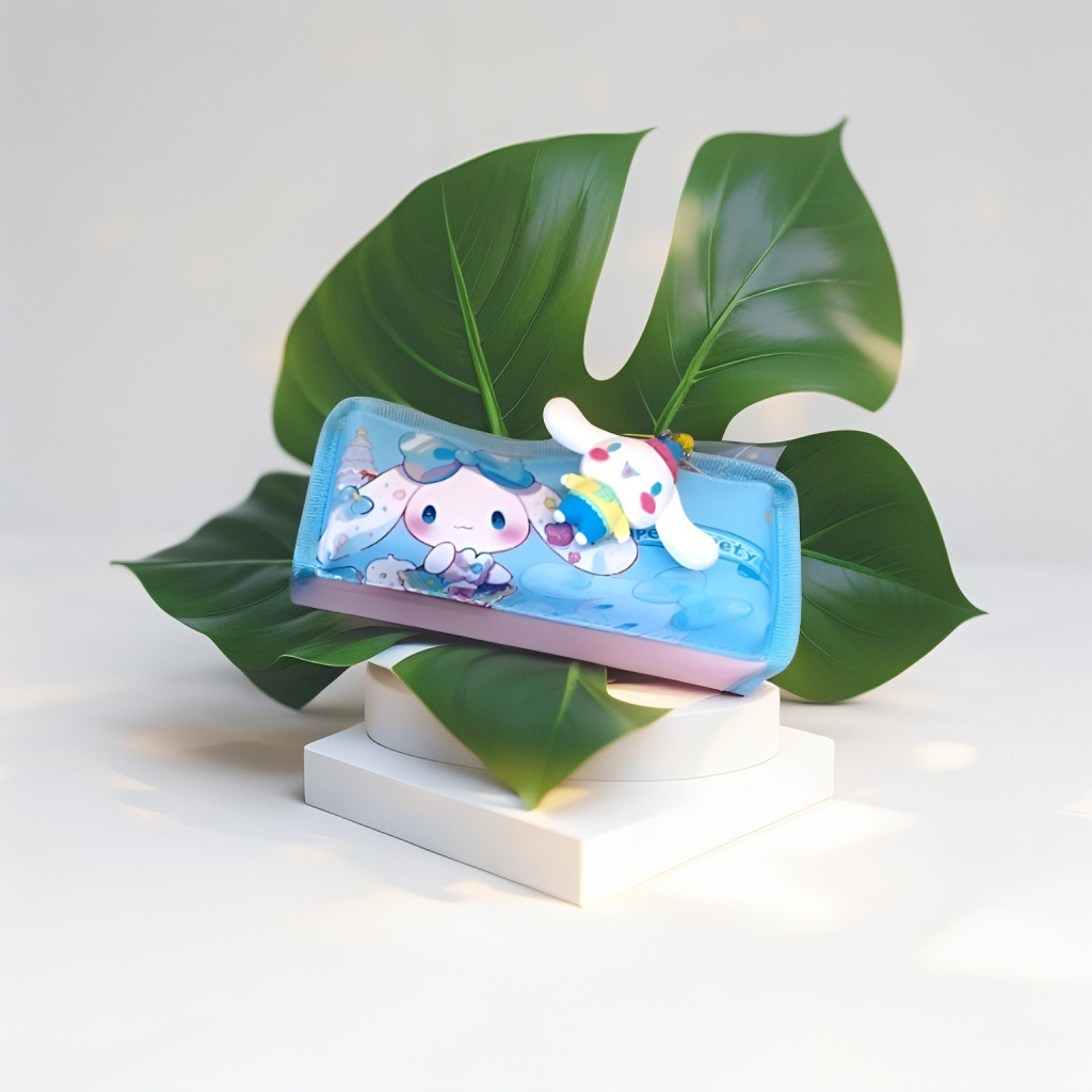 Blue - Sanrio Inspired Pencil Pouch | Cute Kuromi, My Melody & Pompompurin Style Pen Bags | Kawaii Stationery Organizer Gift NOVHBC-188986.