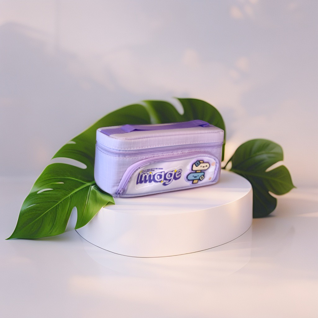 Purple Pencil Case | Cute & Kawaii Pouch for School & Office Supplies NOVGBT-50044.