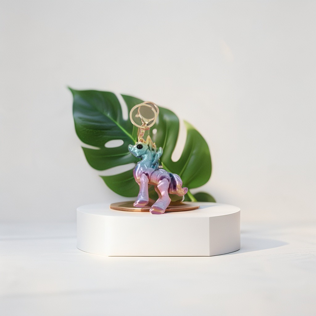 Cute 3D Unicorn Keychain for Girls & Kids | Adorable Rainbow Unicorn Bag Charm | Perfect Birthday Gift & Party Favor NOVGBT-50410