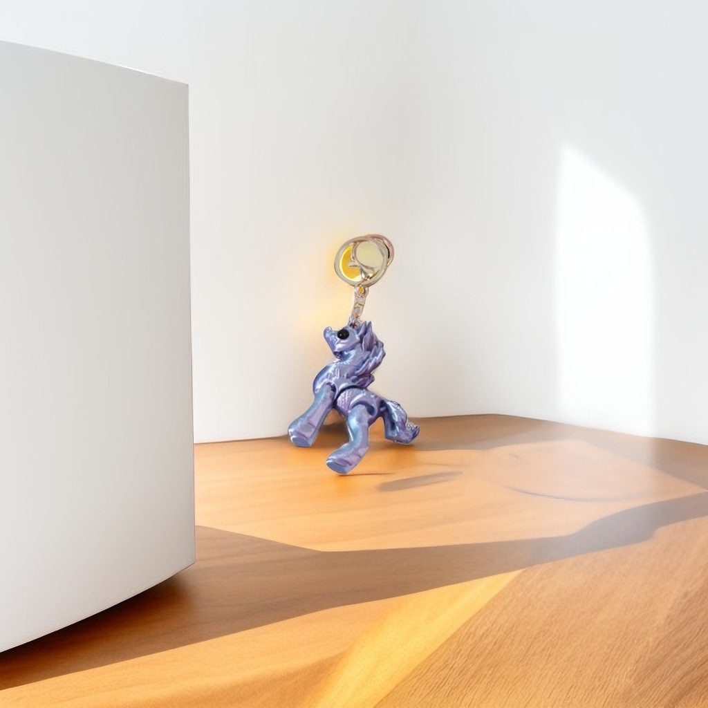 Purple - Cute 3D Unicorn Keychain for Girls & Kids | Adorable Rainbow Unicorn Bag Charm | Perfect Birthday Gift & Party Favor NOVGBT-50410