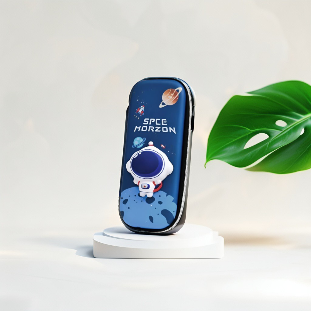 Multifunctional Astronaut Pencil Case for Boys & Girls | Space Theme Hardtop Pencil Box NOVGBT2405.