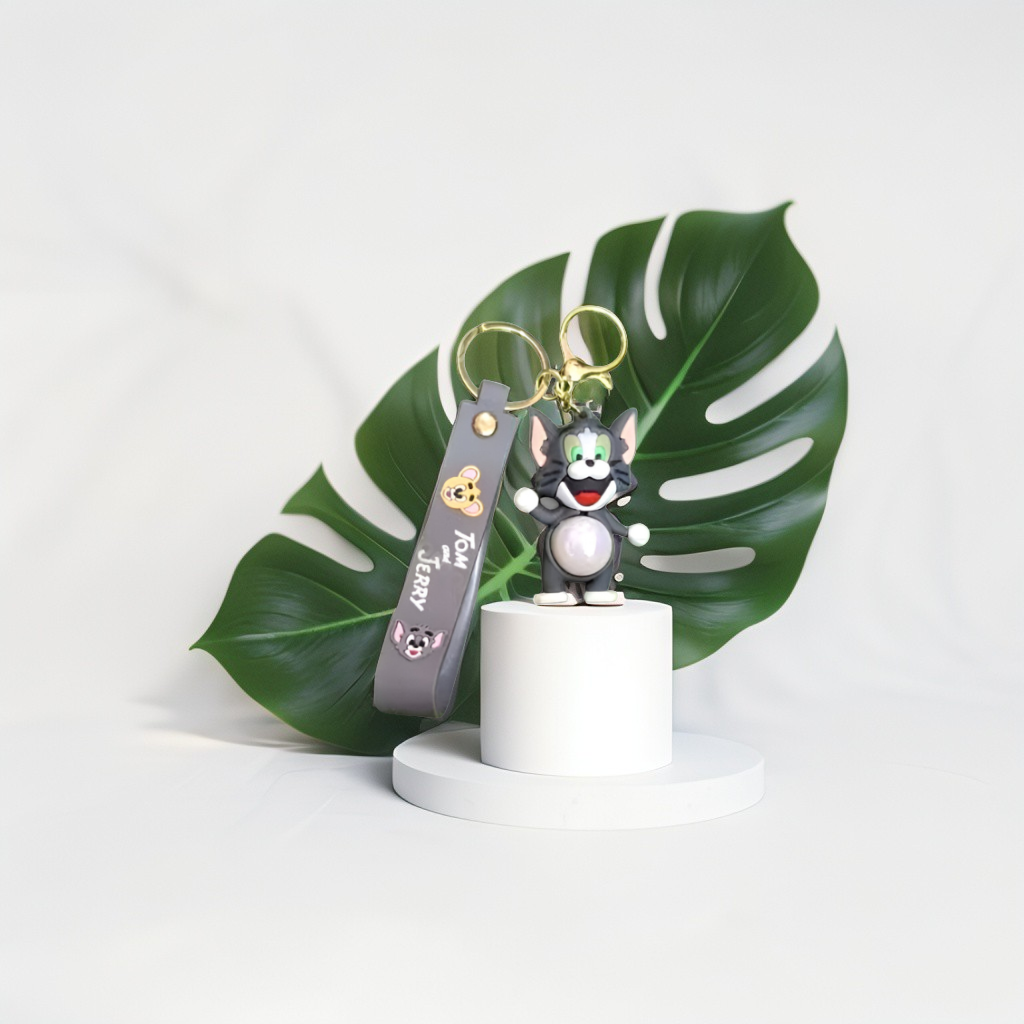 Tom Keychain with LED Light for Kids – Cute Cartoon Key Ring Toy Gift NOVHBC-1881216.