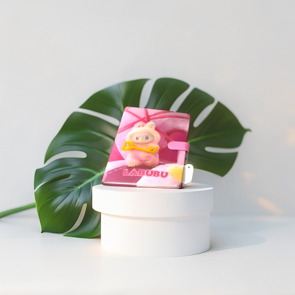 Pink - Fancy Labubu Diary with Flap | Cute Journal in Polythene Packing for Gifting & Personal Use NOVHBC-1881153.