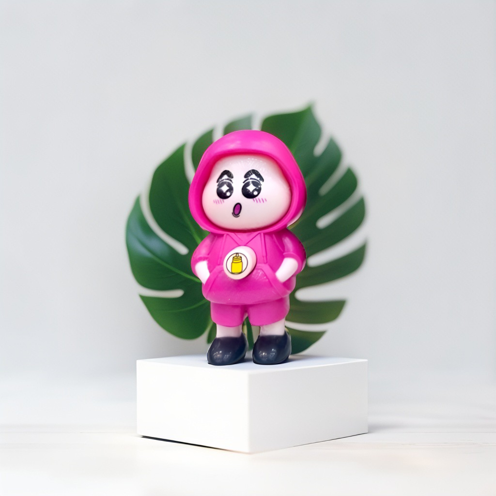 Cute Shinchan Keychain - Face-Changing Figure with Hooded Design for Bags, Backpacks & Keys NOVHBC-188132.