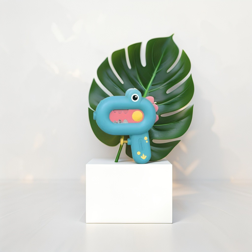 Blue - Cute Dinosaur Water Pistol – Fun Animal Spray Gun Toy for Kids Outdoor Play.