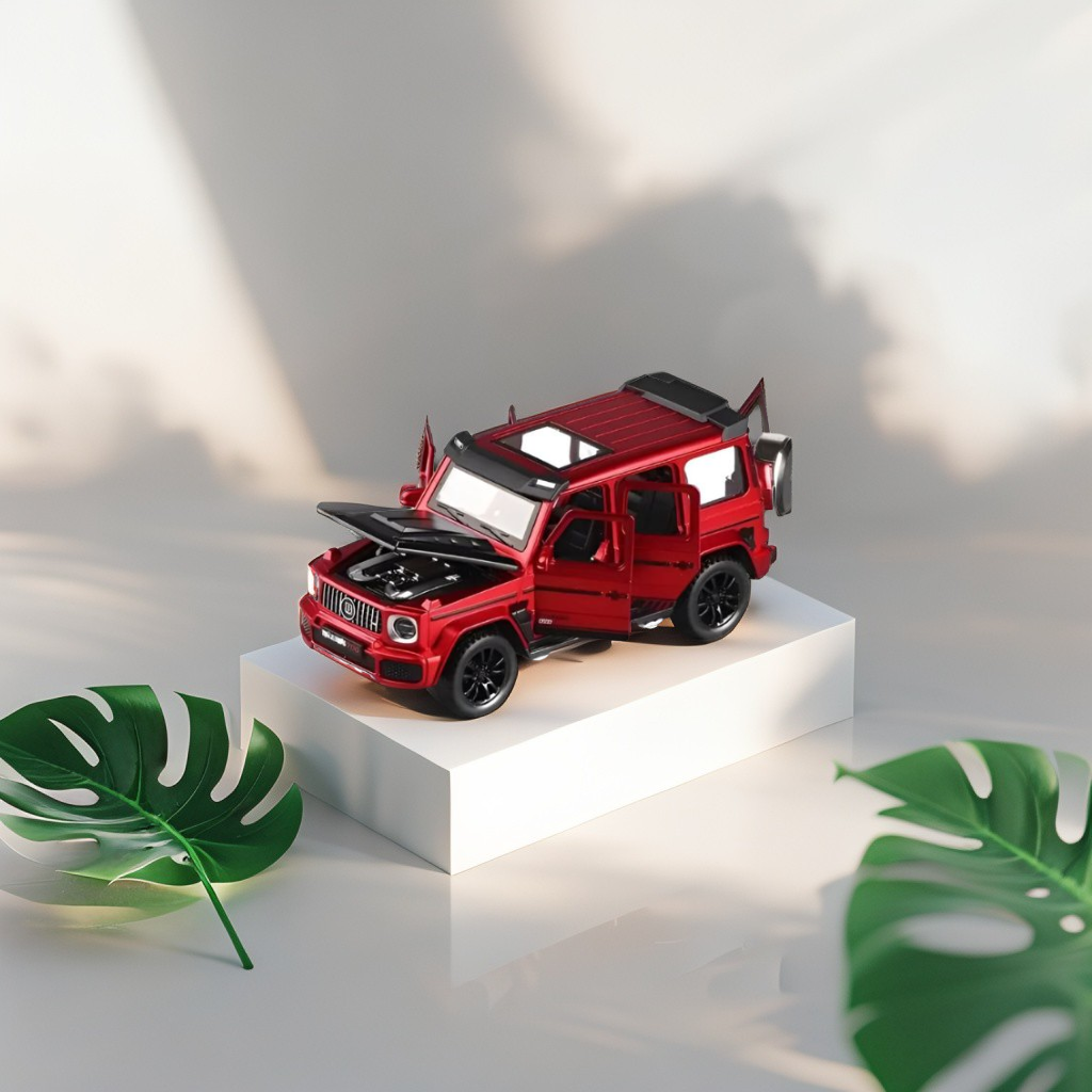 BRABUS Metal Diecast Car 1:32 Scale - Authentic Miniature Model Toy Vehicle with Opening Doors, Hood & Trunk - Collectible Gift for Kids & Adults